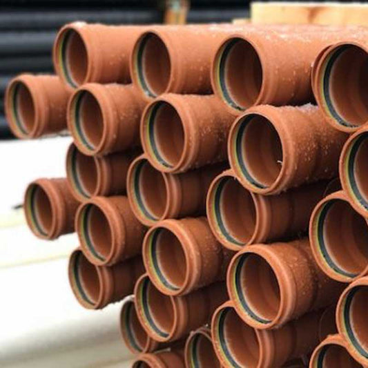 110mm x 3m Single Socket uPVC Underground Drainage Pipe