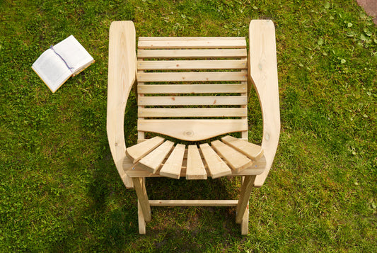 Durable Adirondack Single Wooden Garden Chair | CH1 UK