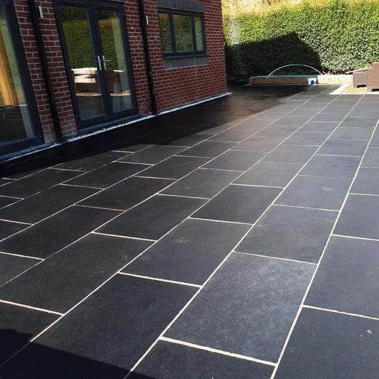 Black Limestone Paving Mixed Pack Chester UK