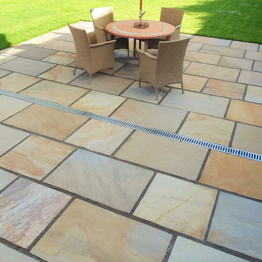 Camel Sandstone Paving Slabs Mixed Pack| Buff Blend | CH1 