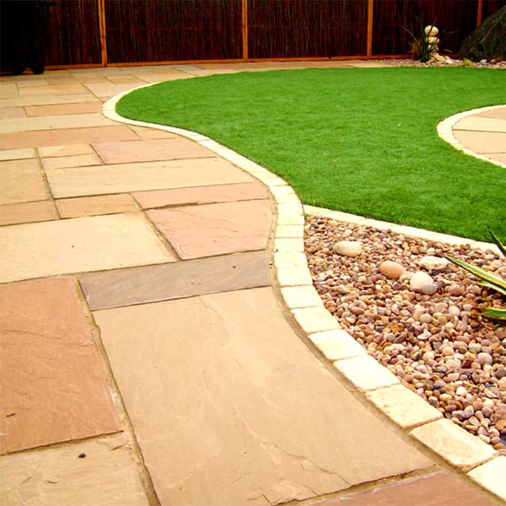 Camel Sandstone Paving Slabs Mixed Pack| Buff Blend | CH1 UK