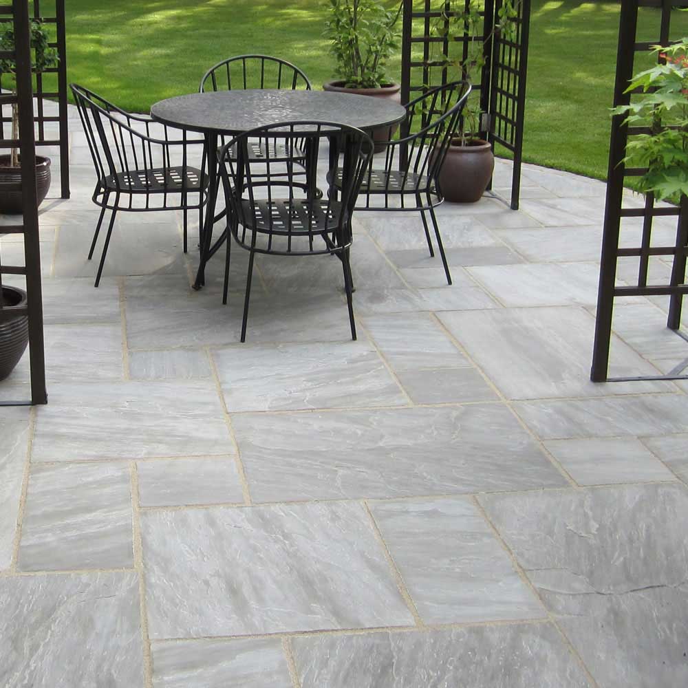 Grey Sandstone Paving Slabs Mixed Pack | CH1 