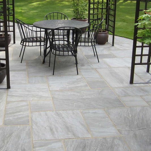 Grey Sandstone Paving Slabs Mixed Pack | CH1 