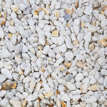 Polar White Marble Chippings 18mm